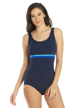 Load image into Gallery viewer, Finz - FZW9402 - Navy/Blue 1pc Aqua fitness Swimsuit

