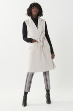 Load image into Gallery viewer, Joseph Ribkoff - 223916 - Belted Vest - Stone
