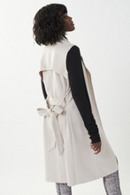 Load image into Gallery viewer, Joseph Ribkoff - 223916 - Belted Vest - Stone
