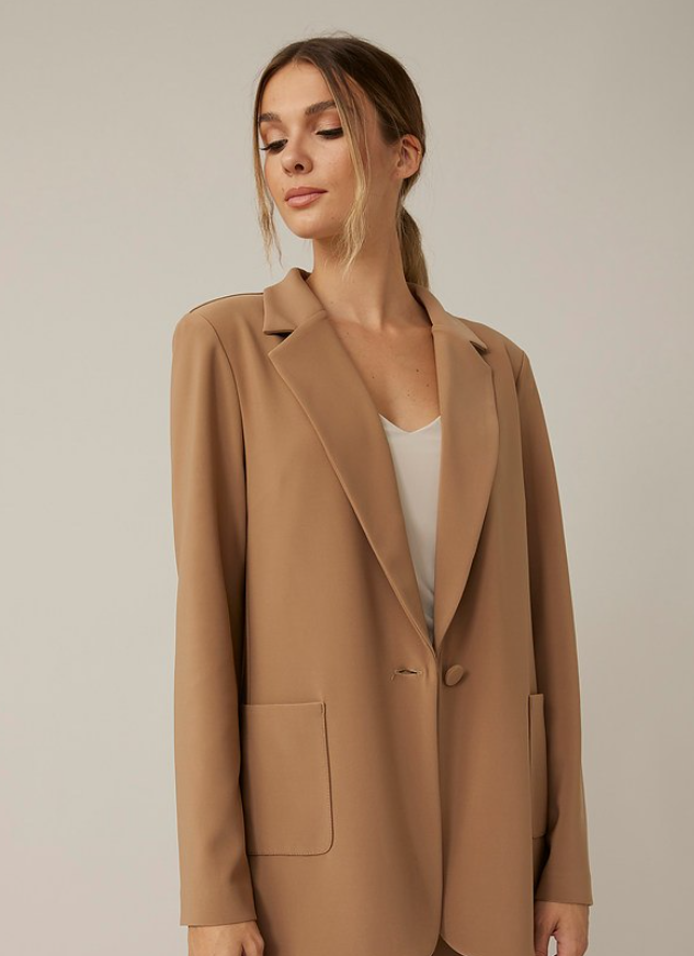 Joseph Ribkoff - 221317 -Single Button Blazer - Tiger's Eye