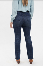 Load image into Gallery viewer, FDJ - Pull On Bootleg Window Check Jeans - 2241669
