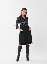 Load image into Gallery viewer, Joseph Ribkoff - 223232 - Black/White Dress
