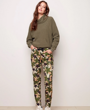 Load image into Gallery viewer, Charlie B - C5226R-157B - Printed Suede Crinkle Pull-On Joggers -  Moss
