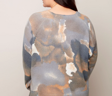 Load image into Gallery viewer, Charlie B - O2268 - Plus Size Raglan Sleeve Reversible Sweater

