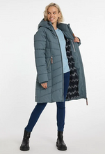 Load image into Gallery viewer, Ragwear - 2221-60034 Dizzie - Quilted Long Coat - Grey
