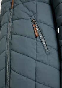 Ragwear - 2221-60034 Dizzie - Quilted Long Coat - Grey