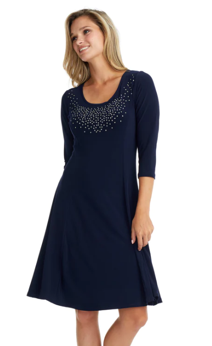 Gitane - Paris - LS - Dress (Navy)