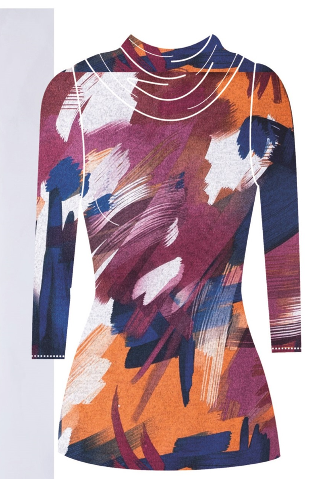 Artex - 871071X - Plus Size Cowl Neck Top