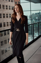 Load image into Gallery viewer, Joseph Ribkoff - 223121 -  Draped Sheath Dress
