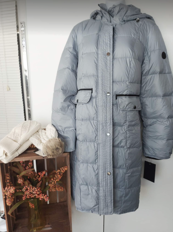 Normann - 5322 - Quilted Coat - Grey