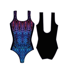 Finz - FZPO60844 - Aquafit DD/E Mastectomy Swimsuit - Wave Splice