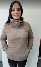 Load image into Gallery viewer, Wanakome - Julissa - Cowl Neck Sweatshirt -Chocolate Chip
