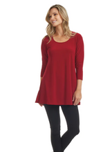 Load image into Gallery viewer, Gitane -  126024 - Tunic with scoop neckline - Red
