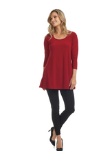 Load image into Gallery viewer, Gitane -  126024 - Tunic with scoop neckline - Red
