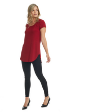 Load image into Gallery viewer, Modes Gitane - T55 - Longline Top Curved Hemline - Red
