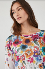 Load image into Gallery viewer, FDJ - 3019451 - Boatneck Drop Shoulder - Cascading Botanical Imprint
