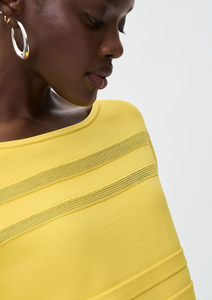 Joseph Ribkoff - 231949 - Textured Striped Top -  Color Sunbeam