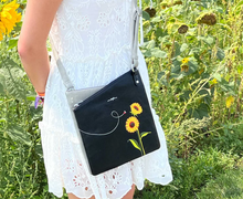 Load image into Gallery viewer, Espe - H-02729-B - Sunflower Messenger - Black
