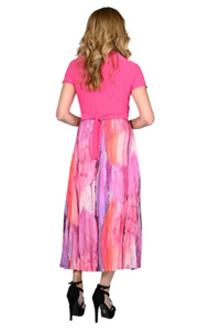 Frank Lyman - 236490 - Midi Dress - Hot Pink