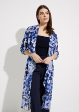 Load image into Gallery viewer, Joseph Ribkoff - 232089 - Animal Print Duster - Blue/Vanilla
