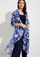 Load image into Gallery viewer, Joseph Ribkoff - 232089 - Animal Print Duster - Blue/Vanilla
