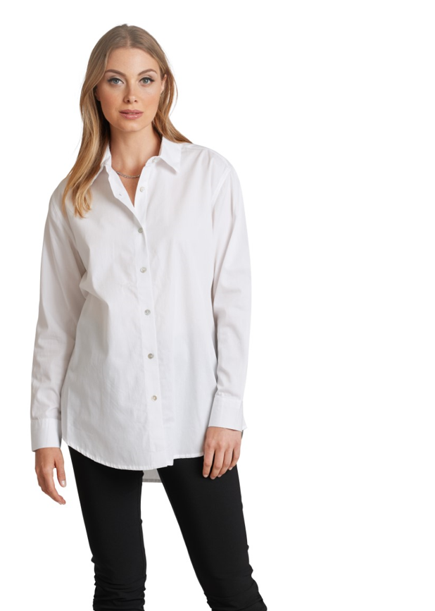 Carré Noir - 6154 - Woven Blouse - White