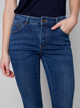 Load image into Gallery viewer, Charlie B - C5233S - Ankle Jeans Side Zipper - Indigo
