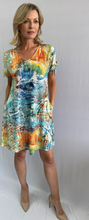 Load image into Gallery viewer, Softworks - 77232 - Printed Dress - Aqua

