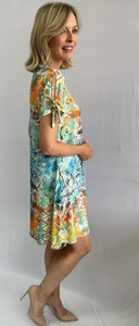 Softworks - 77232 - Printed Dress - Aqua