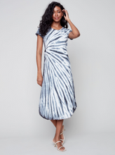 Load image into Gallery viewer, C3127R - Tie-Dye Cotton Slub Dress - Charcoal
