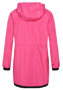 Normann - 2922 - Rain Resistant Hooded Coat - Fuschia