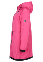 Load image into Gallery viewer, Normann - 2922 - Rain Resistant Hooded Coat - Fuschia
