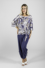 Load image into Gallery viewer, Pure - 210-2338 - Pull On Bamboo Pant with side rushing - Black

