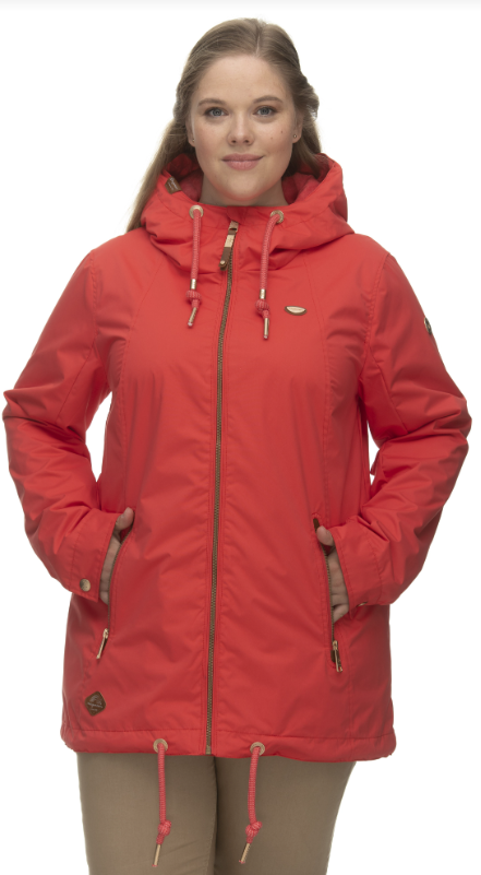 Ragwear - 2311-60046 - Zuzka Spring Jacket With Hood - Red