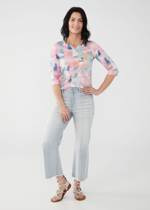 FDJ - 2133843 - Olivia Straight Crop Mid Rise - Powder Wash