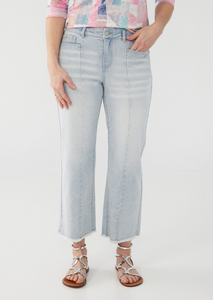 FDJ - 2133843 - Olivia Straight Crop Mid Rise - Powder Wash