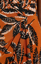 Load image into Gallery viewer, Joseph Ribkoff - 232063 - Printed Wrap Dress - Rust/Multi
