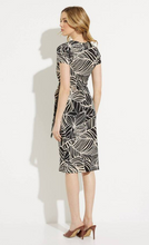 Load image into Gallery viewer, Joseph Ribkoff - 232037 - Palm Print Wrap Dress - Black/Multi
