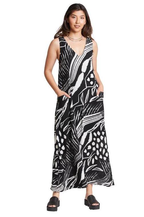 CompliK - 33008 - Maxi Dress - Black And White