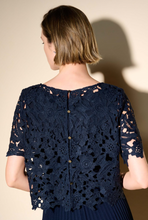 Load image into Gallery viewer, Joseph Ribkoff - 233707 - Chiffon Pleated Dress - Midnight Blue
