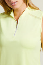 Load image into Gallery viewer, Tribal - 1218O-3506- Sleeveless Top with Zipper - Sunny Lime
