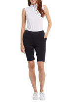 Load image into Gallery viewer, Tribal –Pullon Black Knit Shorts –  4995O-3390
